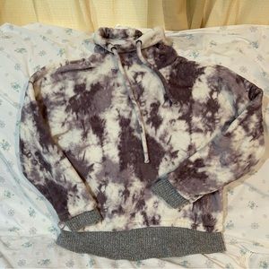 Fuzzy Tie Dye Hoodie